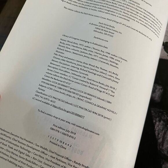 Conan Omnibus Vol. 5 Piracy & Passion Dark Horse 2018‎ TPB Roy Thomas Brian Wood - Picture 2 of 4